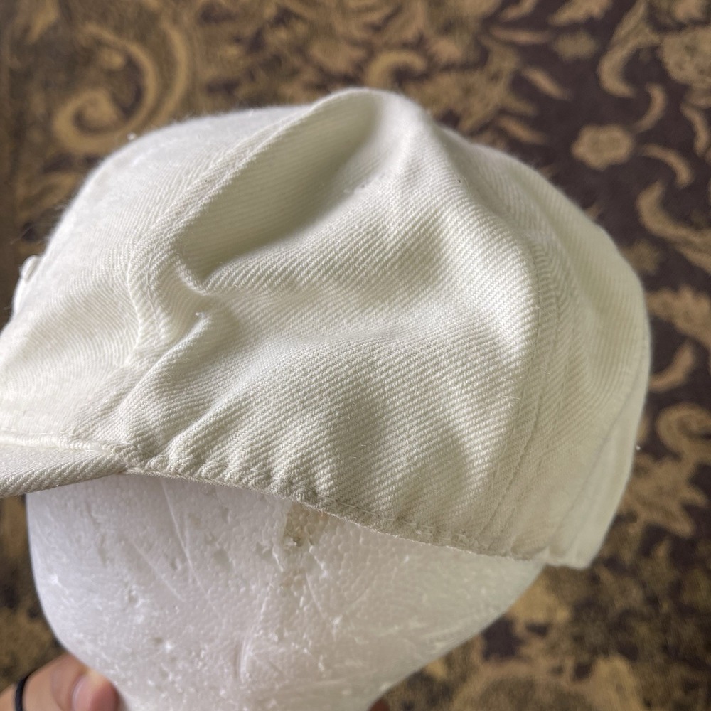 Vtg Y2K Texas Initial Embroidered White Fitted Hat Mens Size XL - Picture 3 of 7